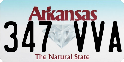 AR license plate 347VVA