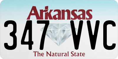 AR license plate 347VVC