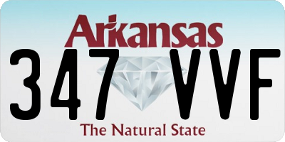 AR license plate 347VVF