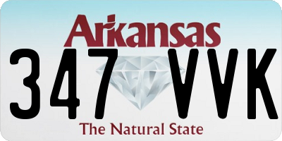 AR license plate 347VVK