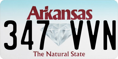 AR license plate 347VVN