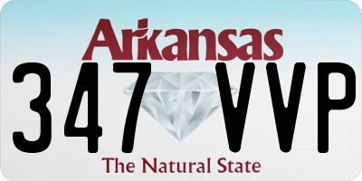 AR license plate 347VVP