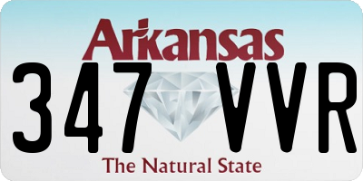 AR license plate 347VVR