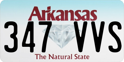 AR license plate 347VVS