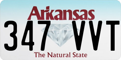 AR license plate 347VVT