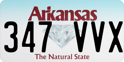 AR license plate 347VVX