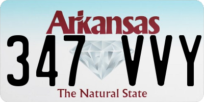 AR license plate 347VVY