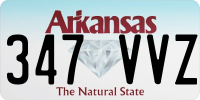 AR license plate 347VVZ