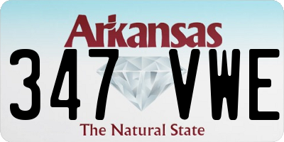 AR license plate 347VWE