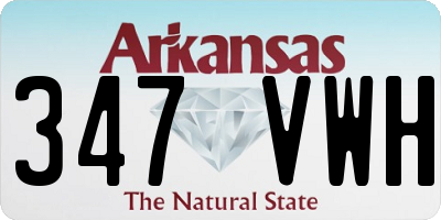AR license plate 347VWH