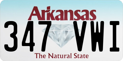 AR license plate 347VWI