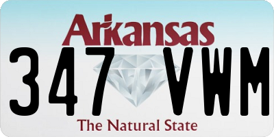AR license plate 347VWM