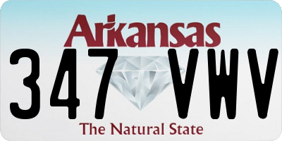 AR license plate 347VWV