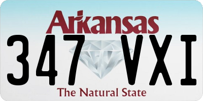 AR license plate 347VXI
