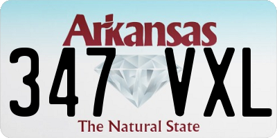 AR license plate 347VXL