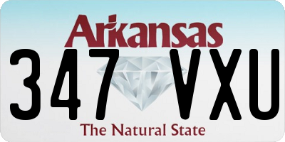 AR license plate 347VXU