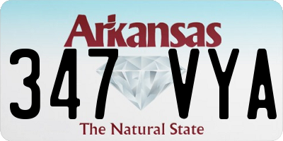 AR license plate 347VYA