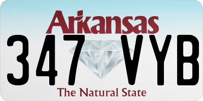 AR license plate 347VYB