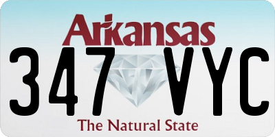 AR license plate 347VYC
