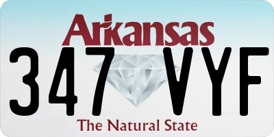 AR license plate 347VYF