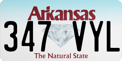 AR license plate 347VYL