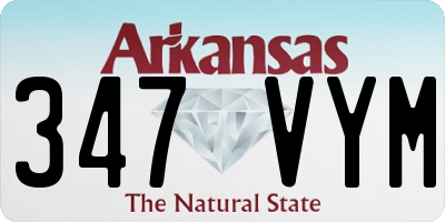 AR license plate 347VYM