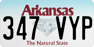 AR license plate 347VYP