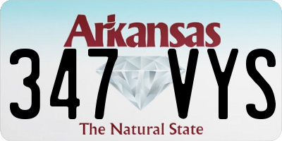 AR license plate 347VYS