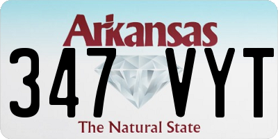 AR license plate 347VYT