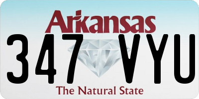 AR license plate 347VYU