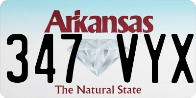 AR license plate 347VYX