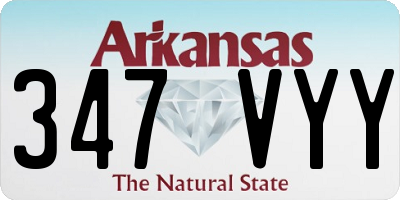 AR license plate 347VYY