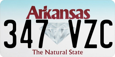 AR license plate 347VZC