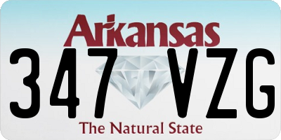AR license plate 347VZG