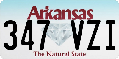 AR license plate 347VZI
