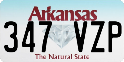 AR license plate 347VZP