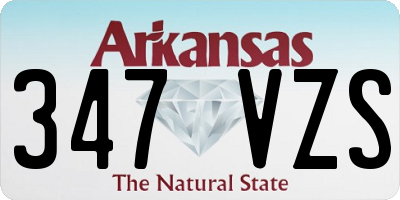 AR license plate 347VZS