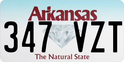 AR license plate 347VZT