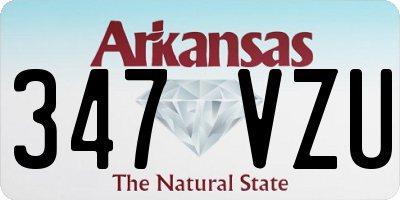 AR license plate 347VZU