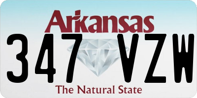 AR license plate 347VZW