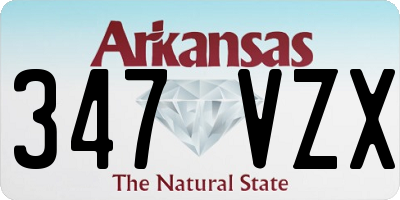 AR license plate 347VZX