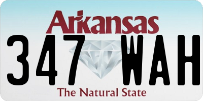 AR license plate 347WAH