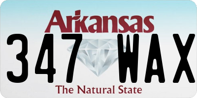 AR license plate 347WAX