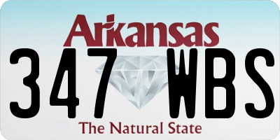 AR license plate 347WBS