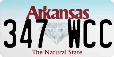 AR license plate 347WCC