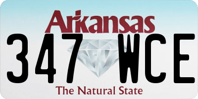 AR license plate 347WCE