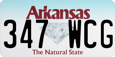 AR license plate 347WCG