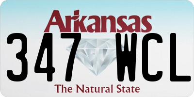 AR license plate 347WCL