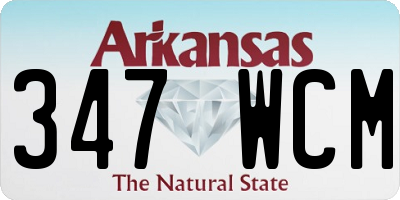AR license plate 347WCM
