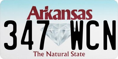 AR license plate 347WCN